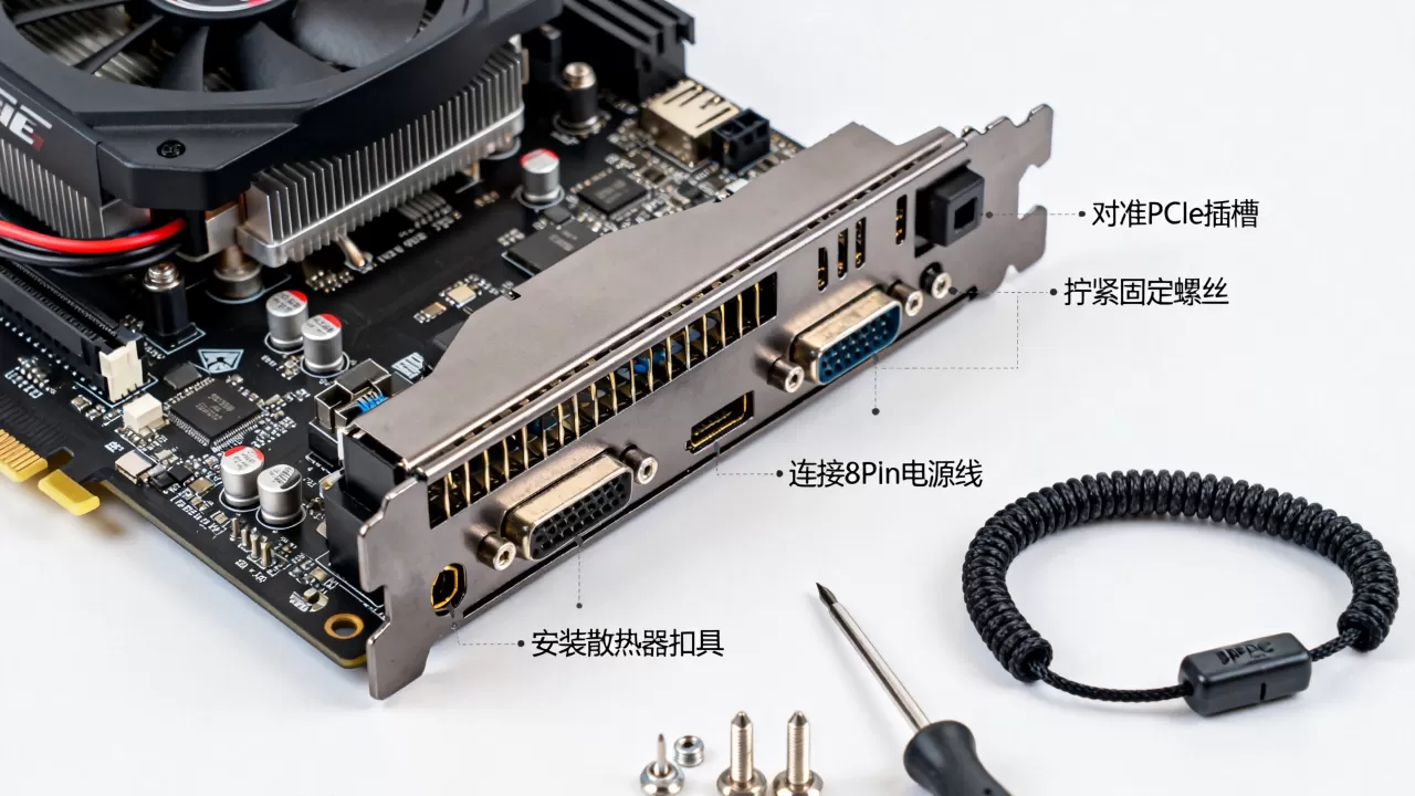 显卡组装图片,显卡组装教程 显卡组装图片,显卡组装教程