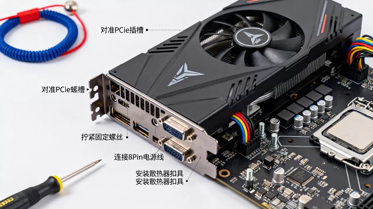 显卡组装图片,显卡组装教程 显卡组装图片,显卡组装教程