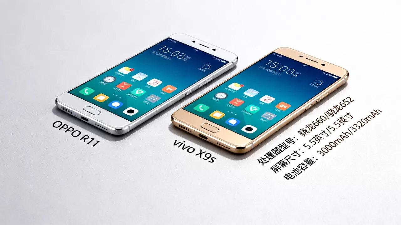 oppor11和vivox9s配置有什么区别,OPPO R11和vivo X9s参数对比 oppor11和vivox9s配置有什么区别,OPPO R11和vivo X9s参数对比
