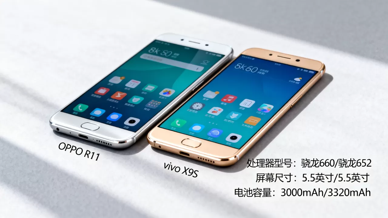 oppor11和vivox9s配置有什么区别,OPPO R11和vivo X9s参数对比 oppor11和vivox9s配置有什么区别,OPPO R11和vivo X9s参数对比