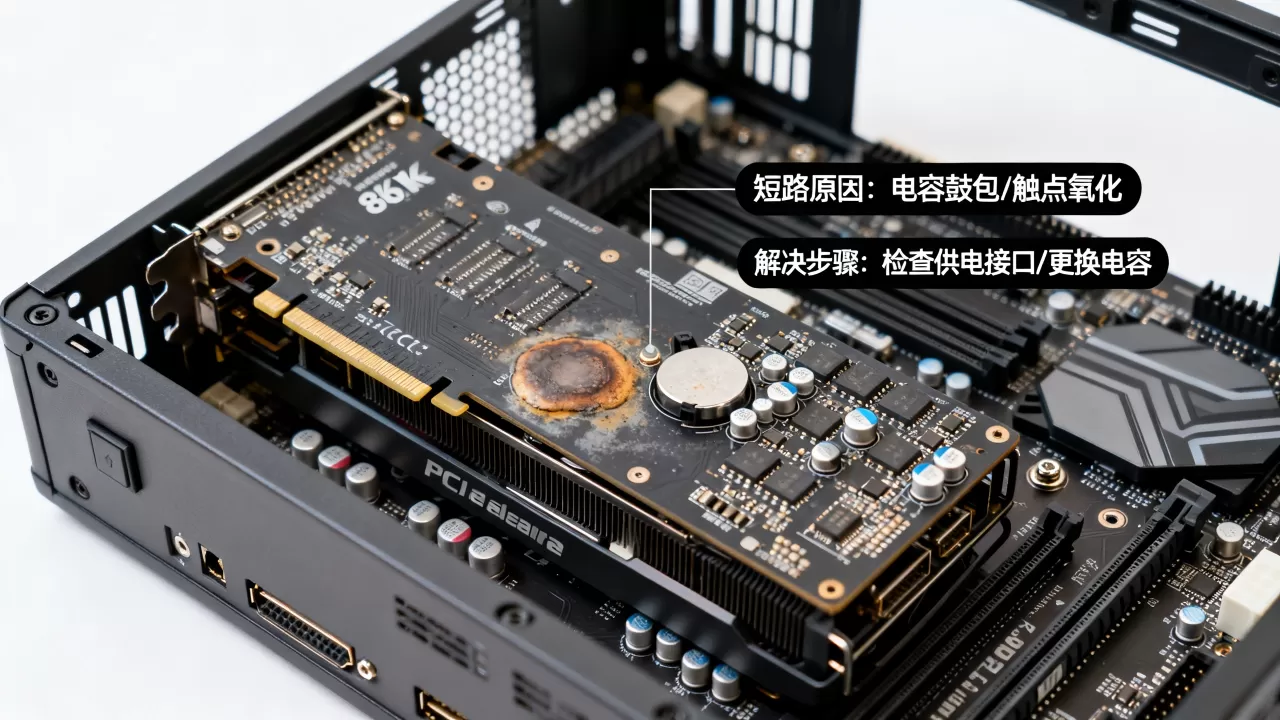 主机显卡短路怎么办？主机显卡短路原因
