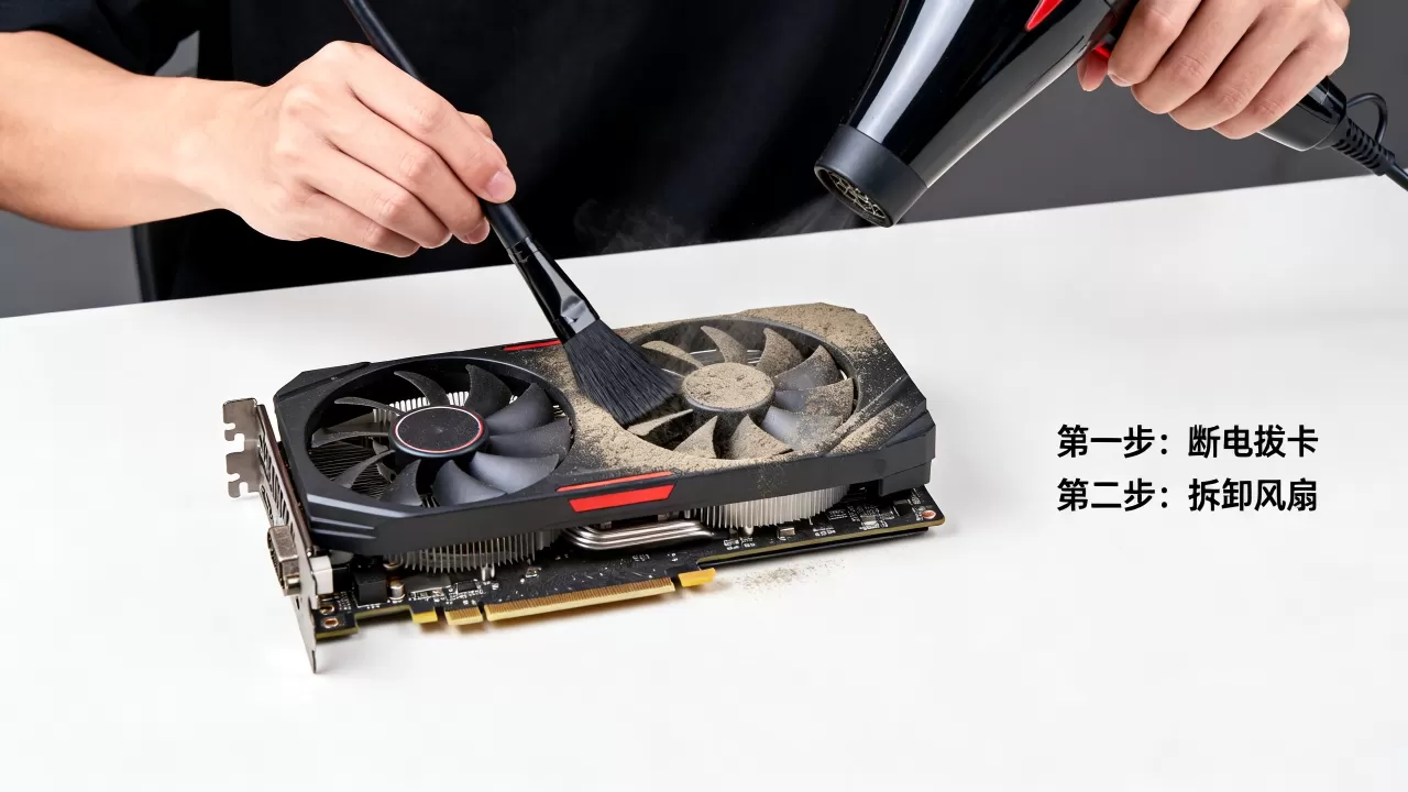 显卡涡轮风扇脏了怎么清理？显卡风扇积灰清理