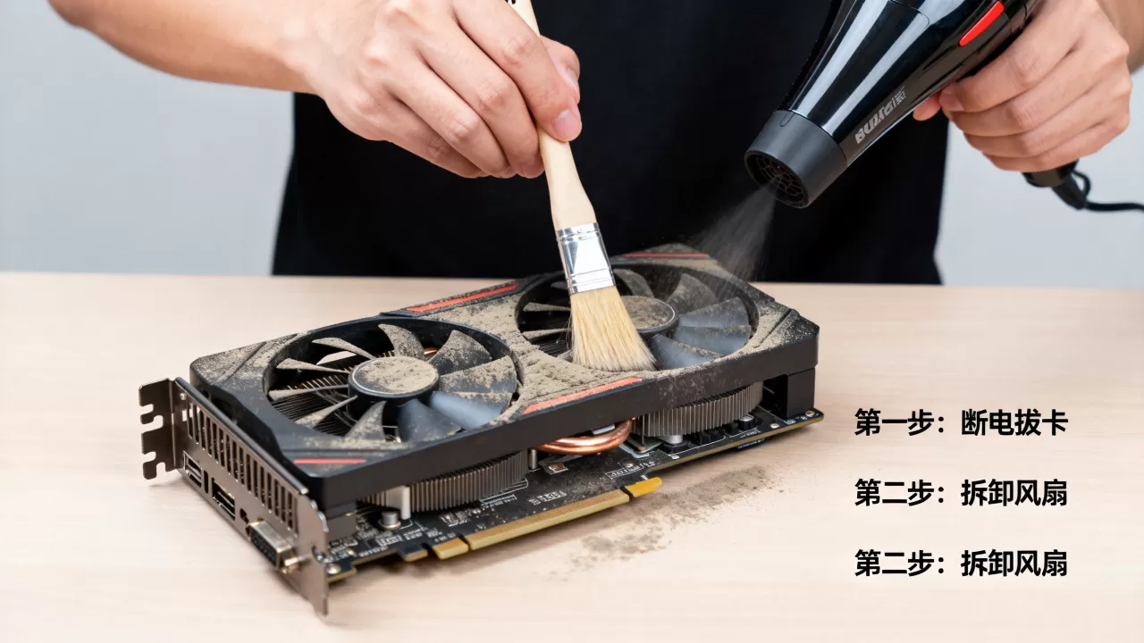 显卡涡轮风扇脏了怎么清理？显卡风扇积灰清理