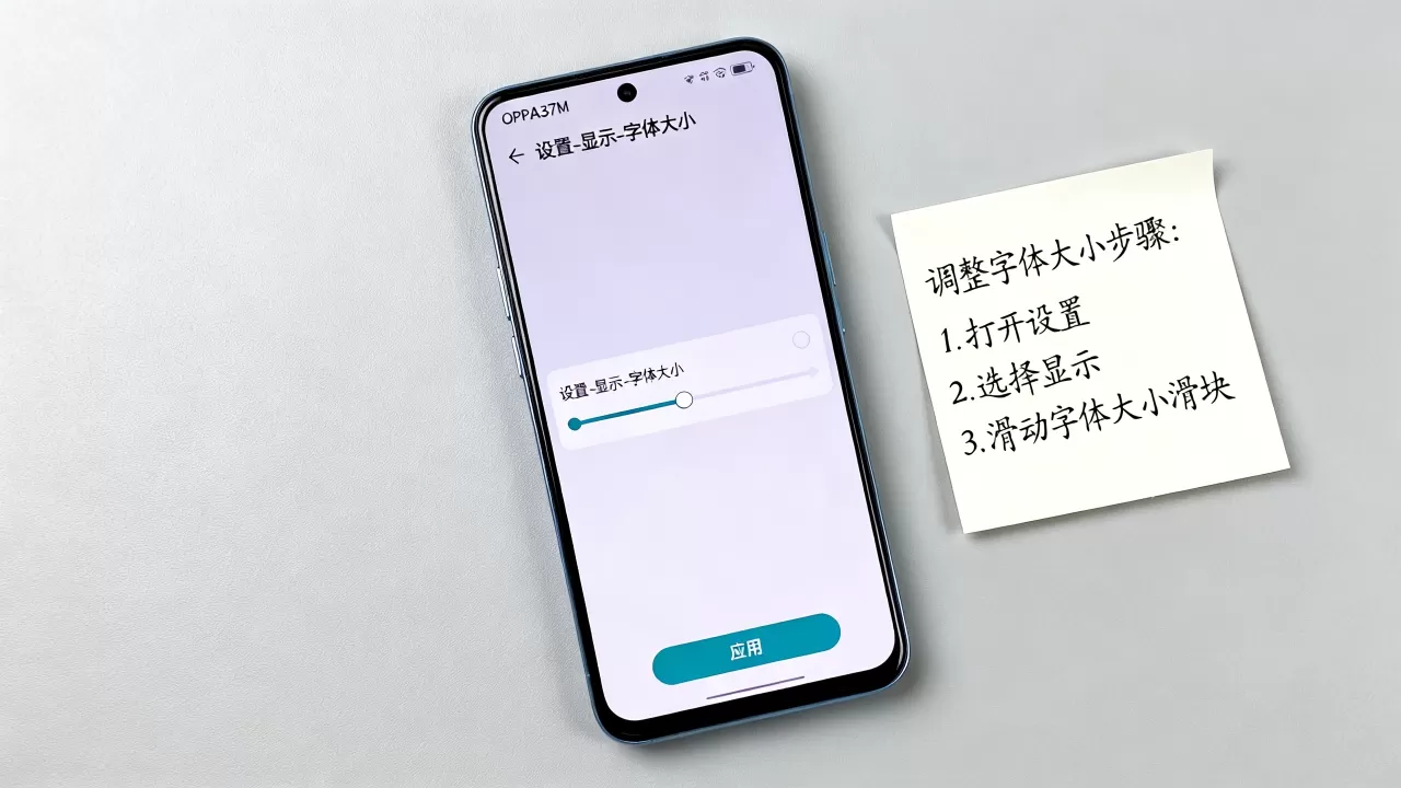 oppoa37m为什么字体小，oppoa37m字体太小怎么调