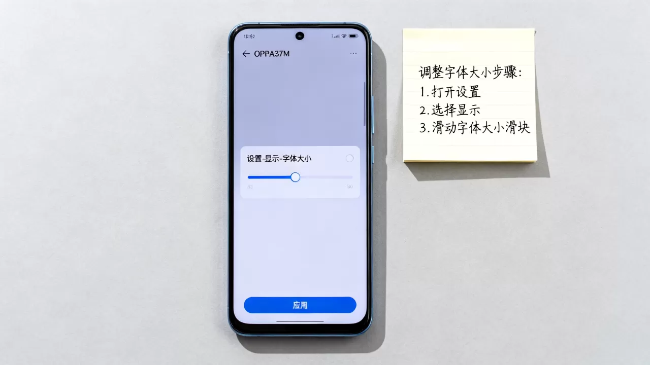 oppoa37m为什么字体小，oppoa37m字体太小怎么调