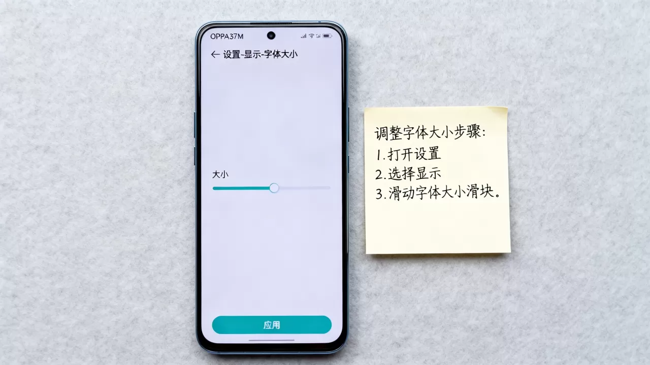 oppoa37m为什么字体小，oppoa37m字体太小怎么调