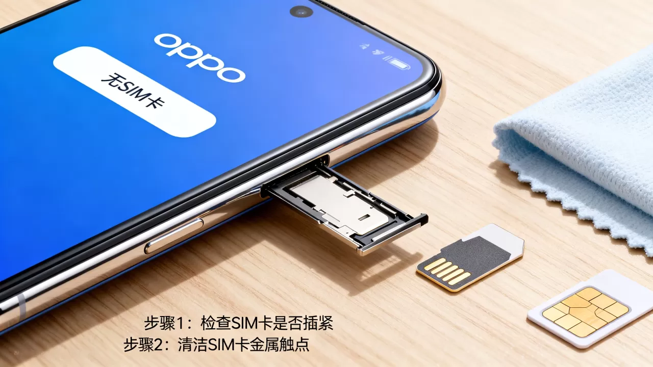 OPPO为什么不显示SIM卡，手机不识别SIM卡怎么办