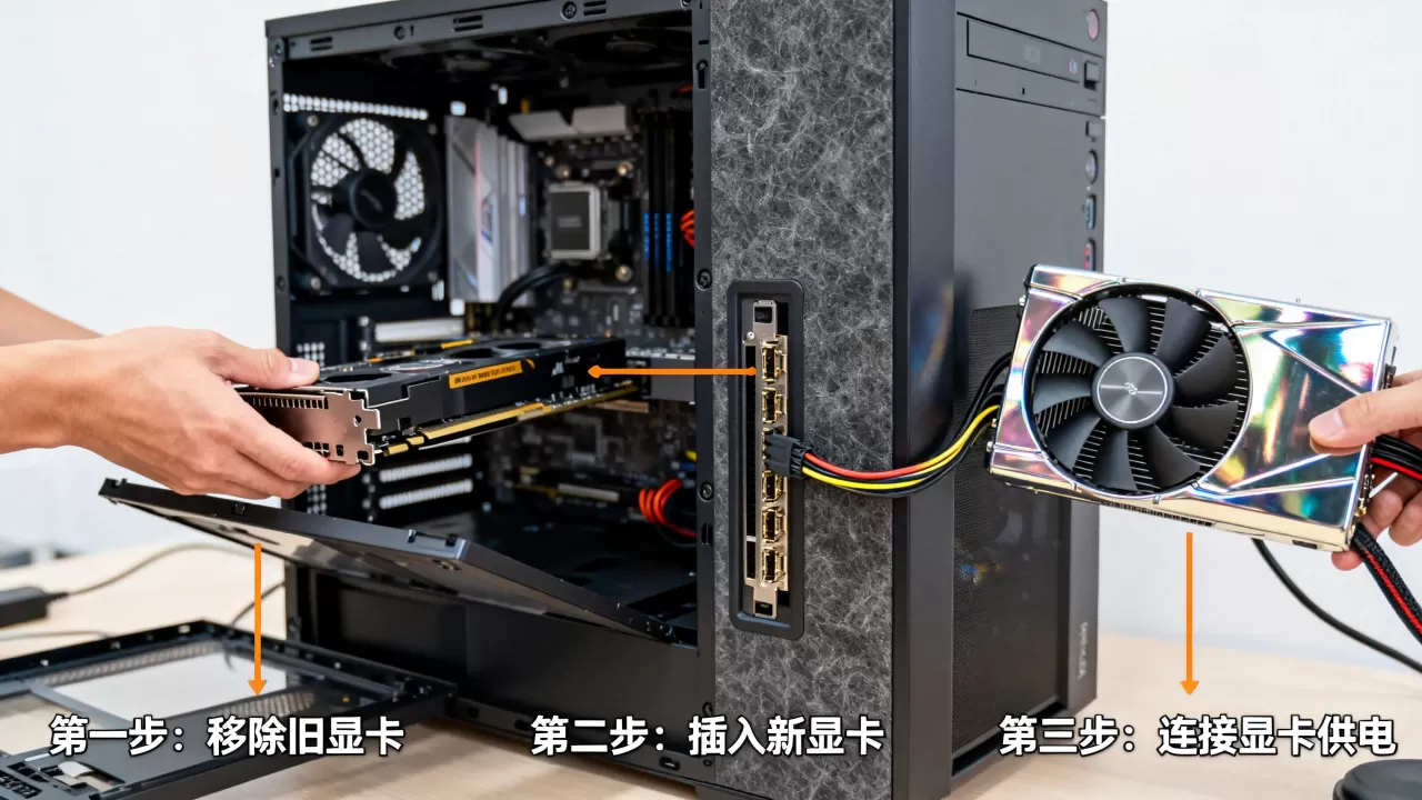主机怎么加显卡，电脑主机升级显卡教程