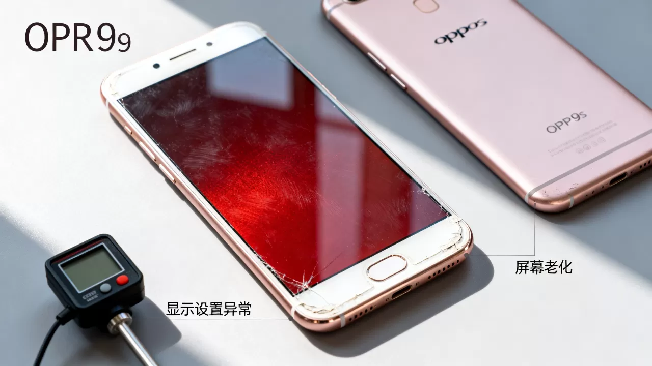 OPPOR9s屏幕为什么发红，手机屏幕发红是什么原因