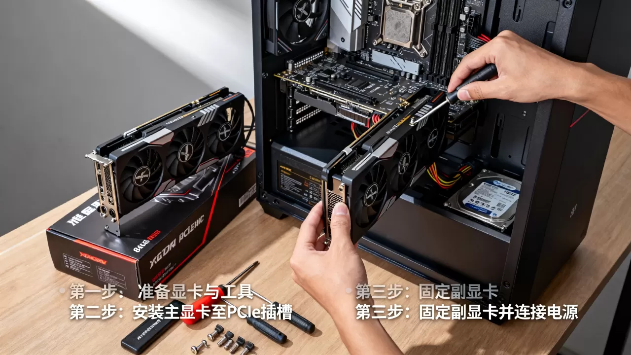 台式机如何安装双显卡,电脑双显卡安装教程 台式机如何安装双显卡,电脑双显卡安装教程