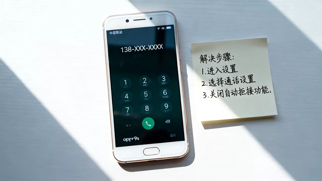 oppor9s来电为什么拒接，手机来电自动拒接怎么解决