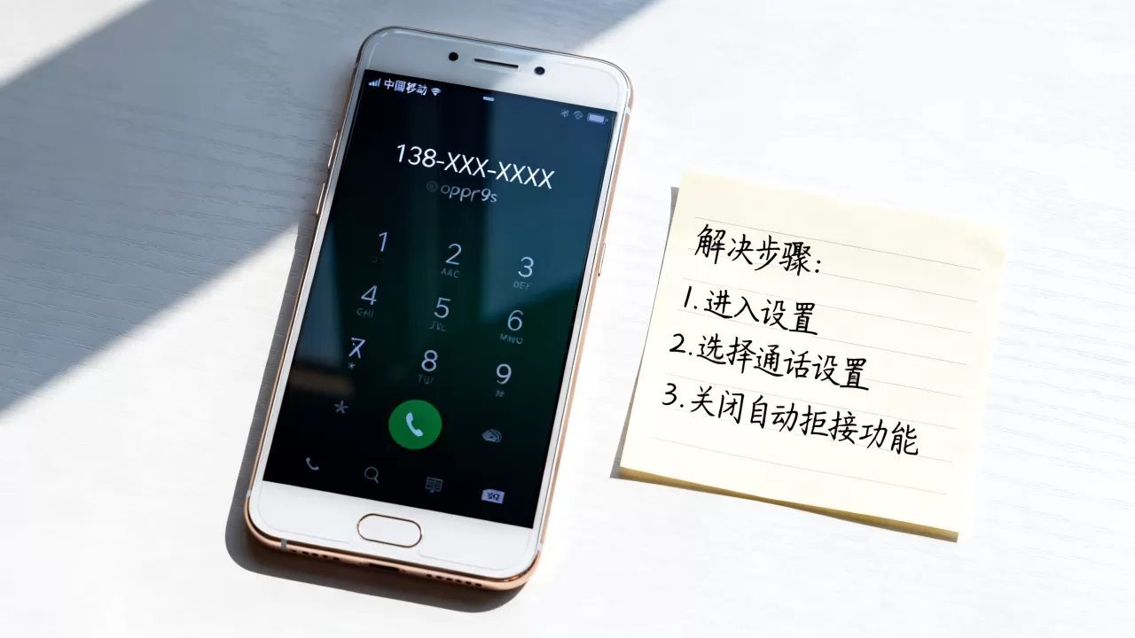 oppor9s来电为什么拒接，手机来电自动拒接怎么解决