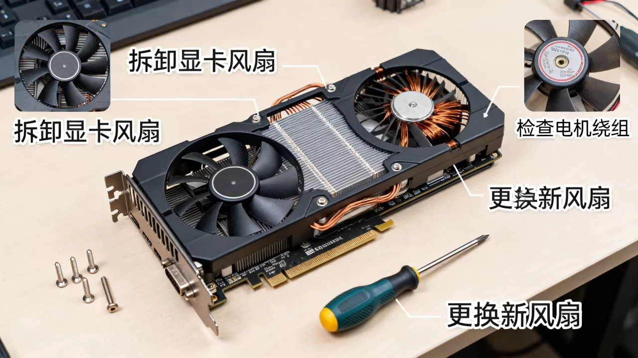 显卡散热器维修,显卡风扇不转怎么修 显卡散热器维修,显卡风扇不转怎么修