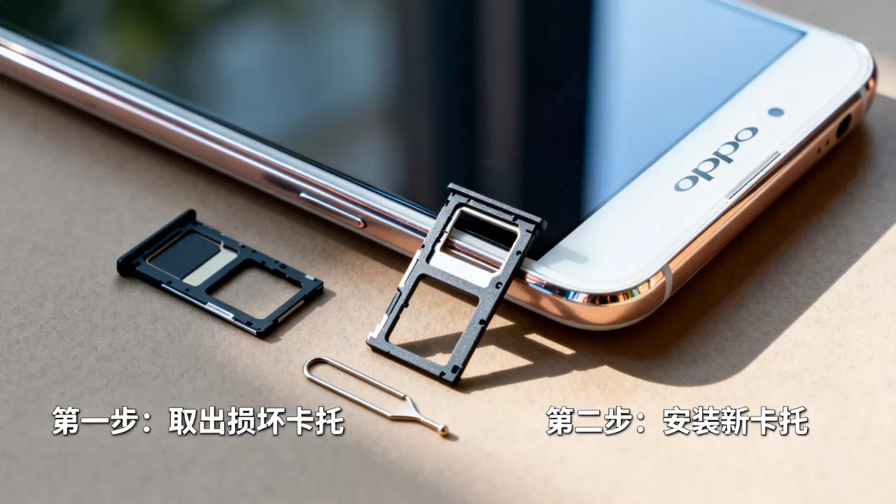 oppo r1s卡托坏了怎么办，手机卡托损坏更换