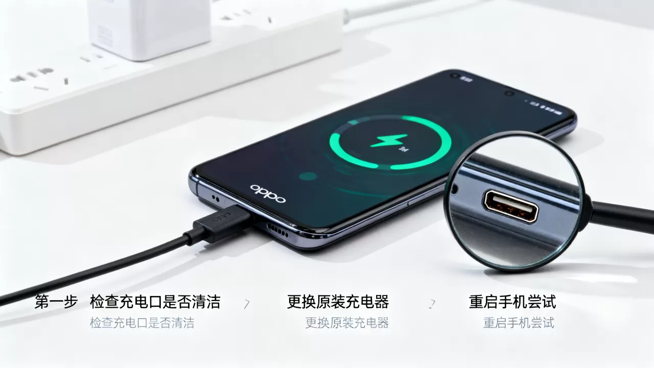 oppo为什么不显示闪充，oppo手机闪充图标不显示解决办法