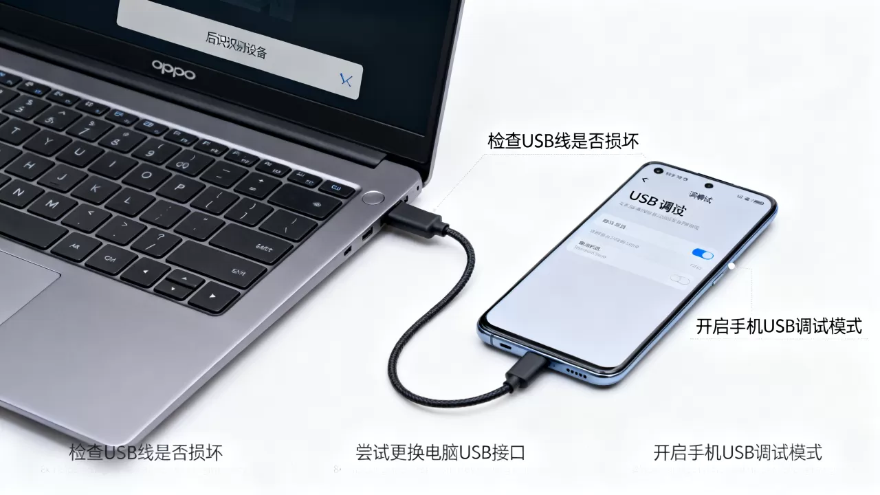 oppousb为什么不能开,oppo手机usb接口无法连接电脑怎么办 oppousb为什么不能开,oppo手机usb接口无法连接电脑怎么办