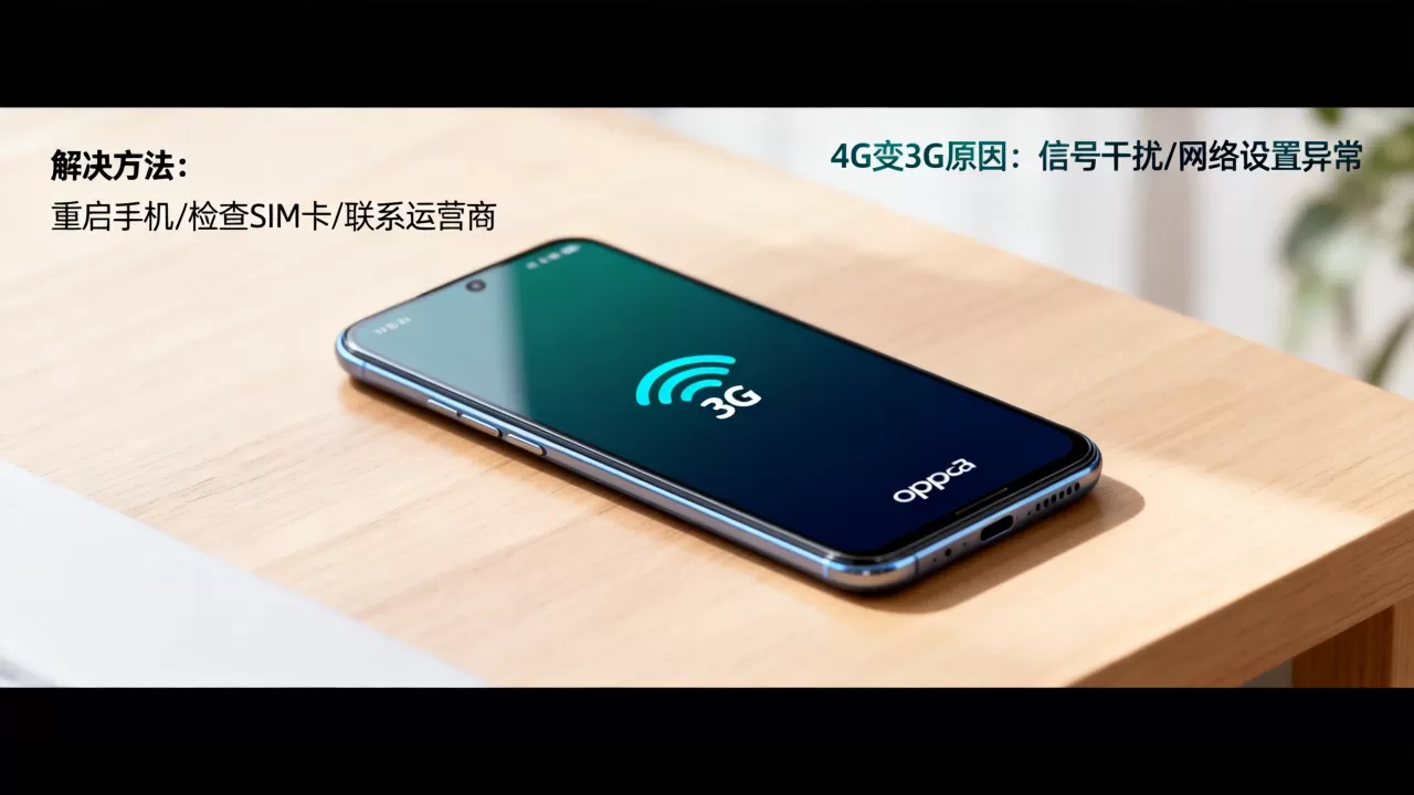 为什么oppoa3手机4g变3g，oppoa3突然变3g怎么办
