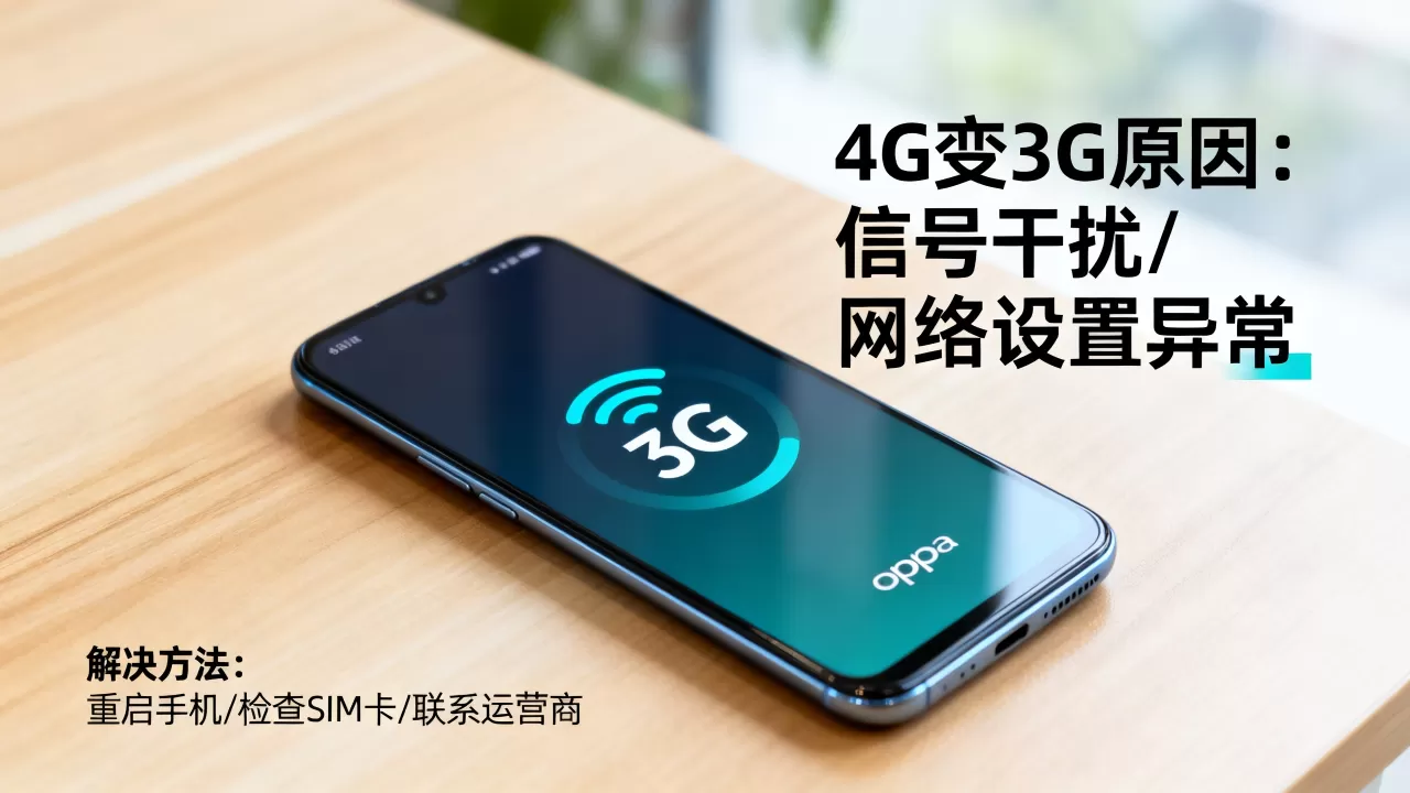 为什么oppoa3手机4g变3g，oppoa3突然变3g怎么办