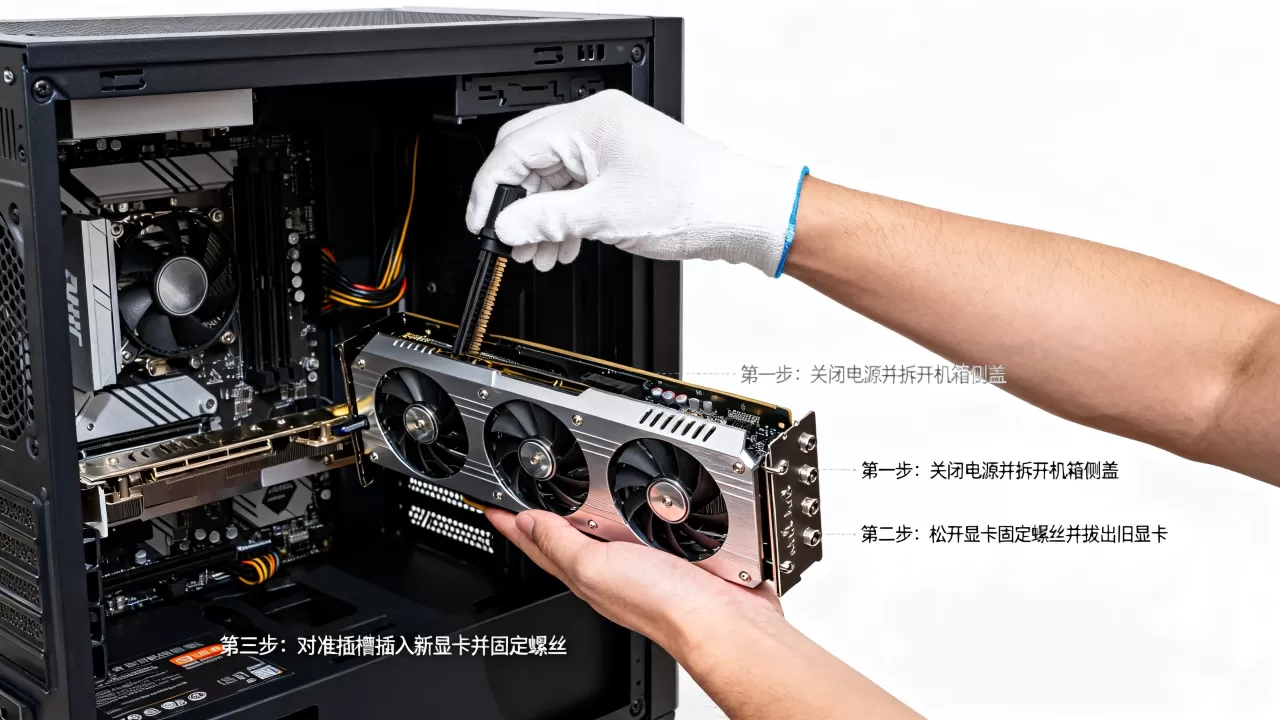 如何自己换显卡，显卡更换教程