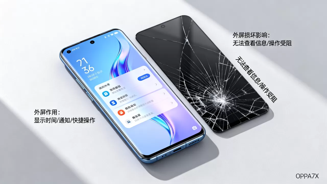 oppoa7x外屏起什么作用,oppoa7x外屏坏了有什么影响 oppoa7x外屏起什么作用,oppoa7x外屏坏了有什么影响