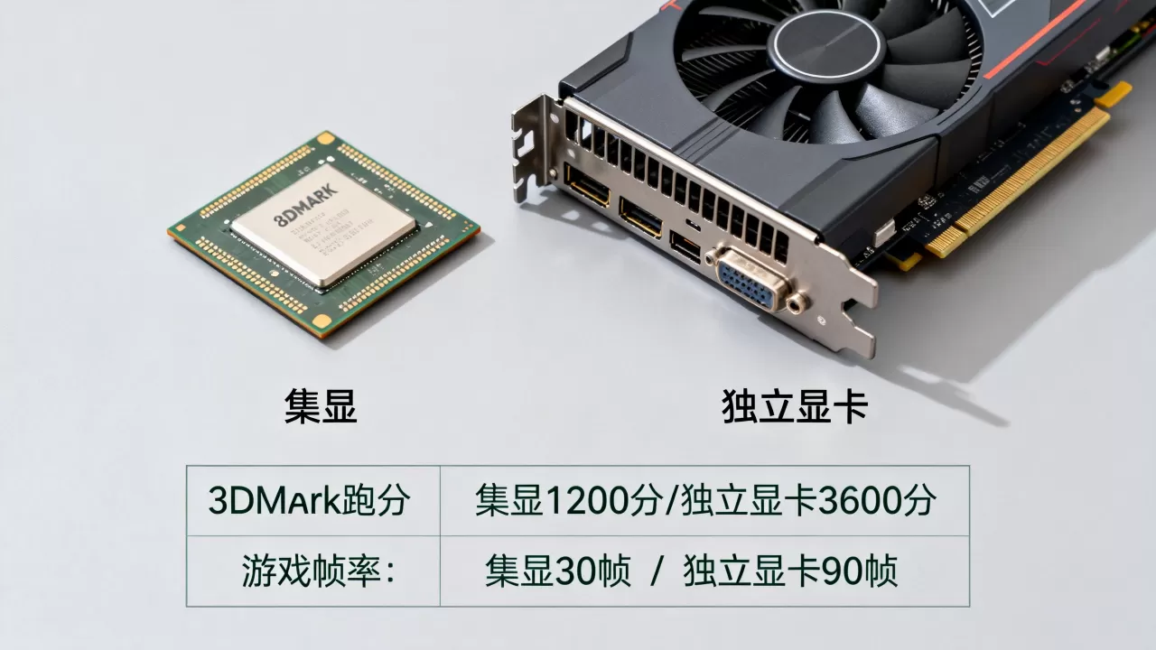 显卡天梯集显,集显和独立显卡性能差距大吗 显卡天梯集显,集显和独立显卡性能差距大吗