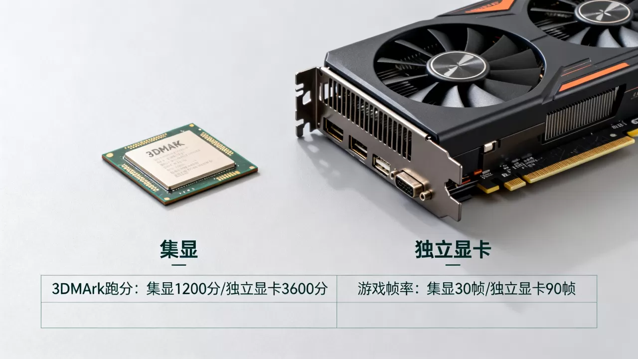 显卡天梯集显,集显和独立显卡性能差距大吗 显卡天梯集显,集显和独立显卡性能差距大吗
