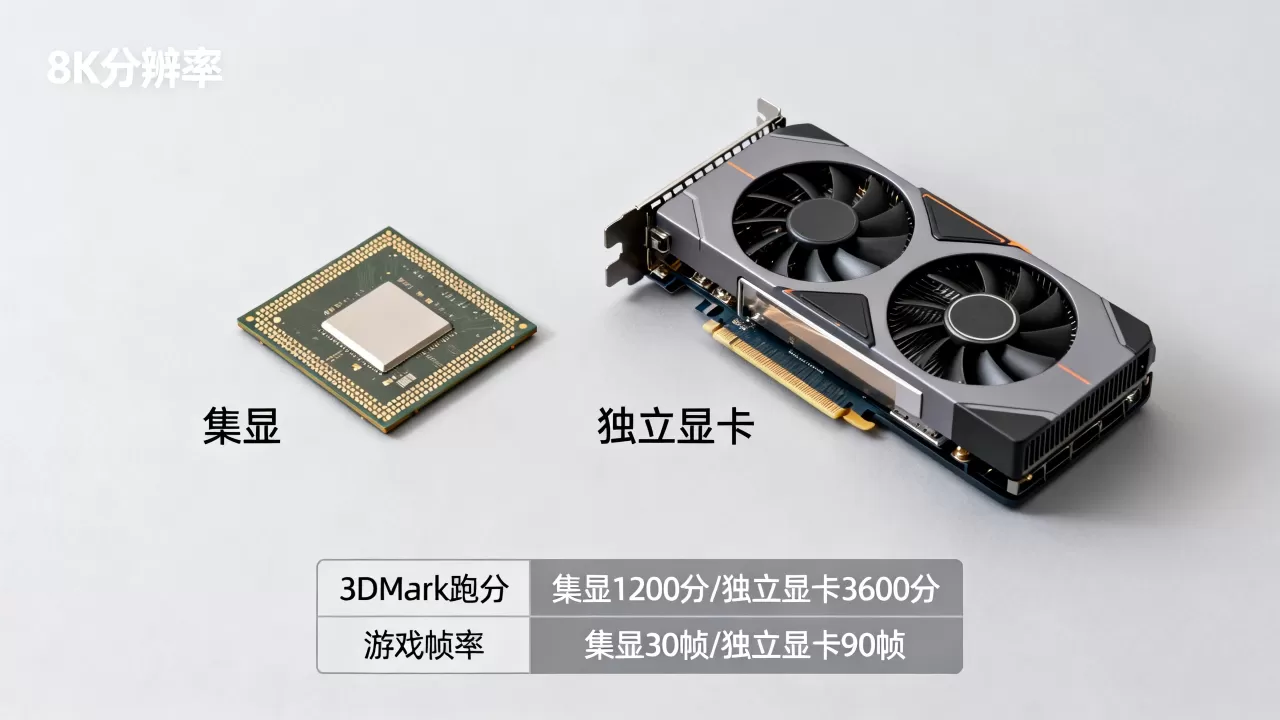 显卡天梯集显,集显和独立显卡性能差距大吗 显卡天梯集显,集显和独立显卡性能差距大吗
