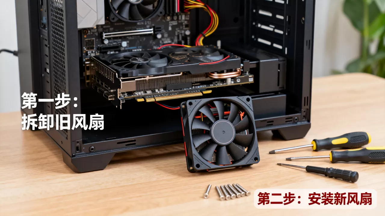 显卡换机箱风扇怎么装,显卡换机箱风扇教程 显卡换机箱风扇怎么装,显卡换机箱风扇教程