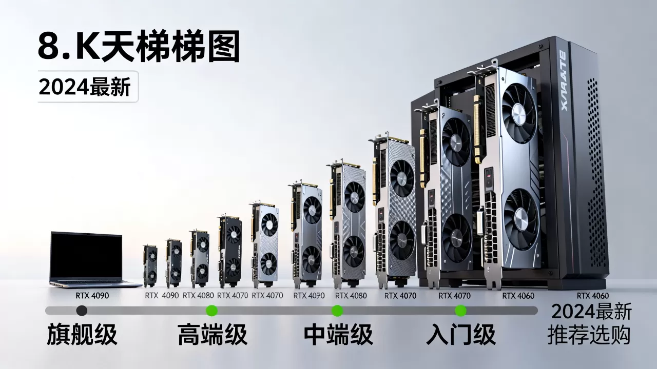 显卡天梯图笔记本台式，2024最新显卡性能天梯图及选购建议