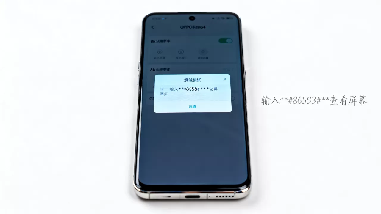 opporeno4输入什么查看屏幕，OPPO Reno4屏幕测试代码