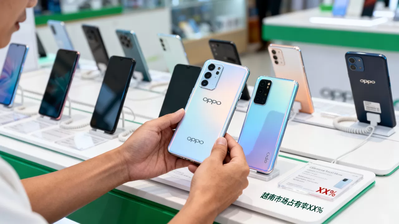 为什么越南都用oppo，越南手机市场品牌占有率