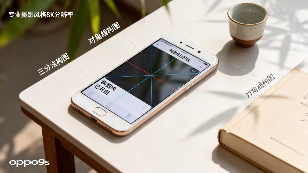 oppor9s构图线是什么，手机摄影构图线怎么开