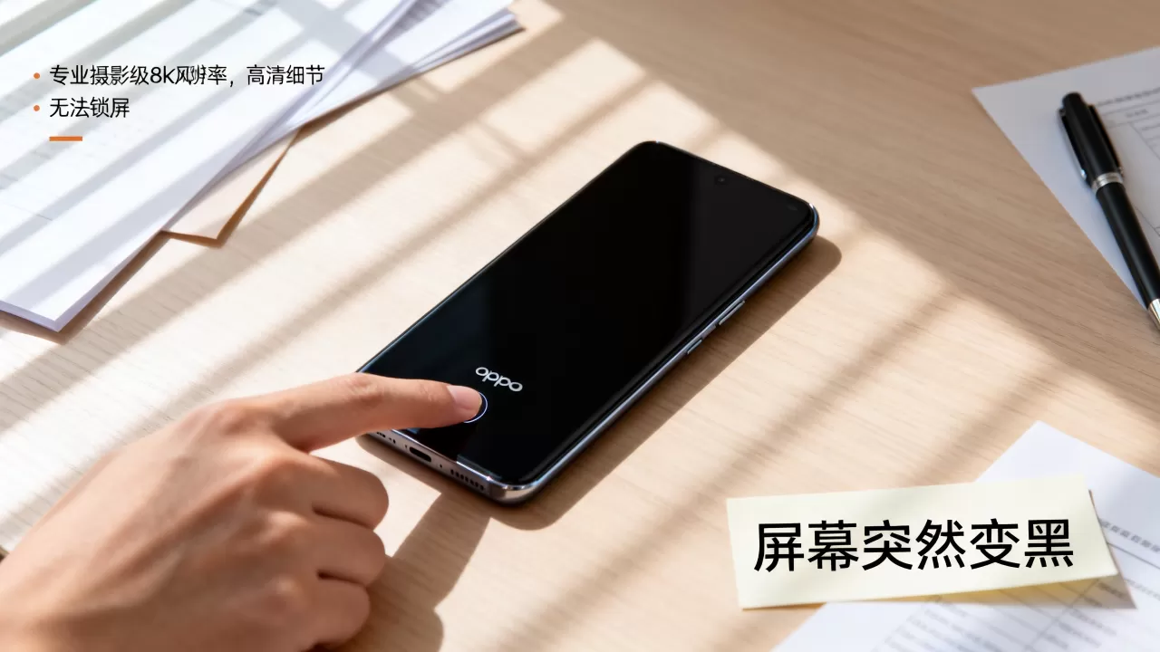 oppo为什么不能锁屏，手机屏幕突然变黑
