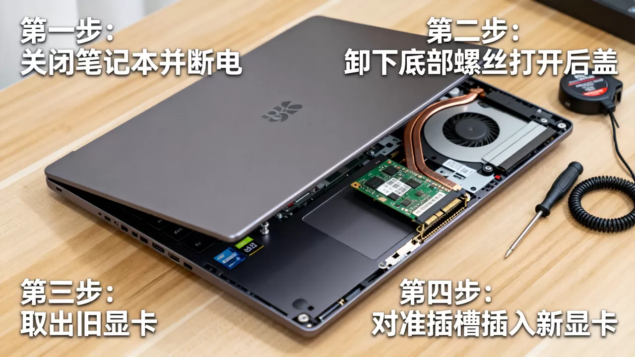 笔记本显卡如何安装，笔记本显卡升级教程