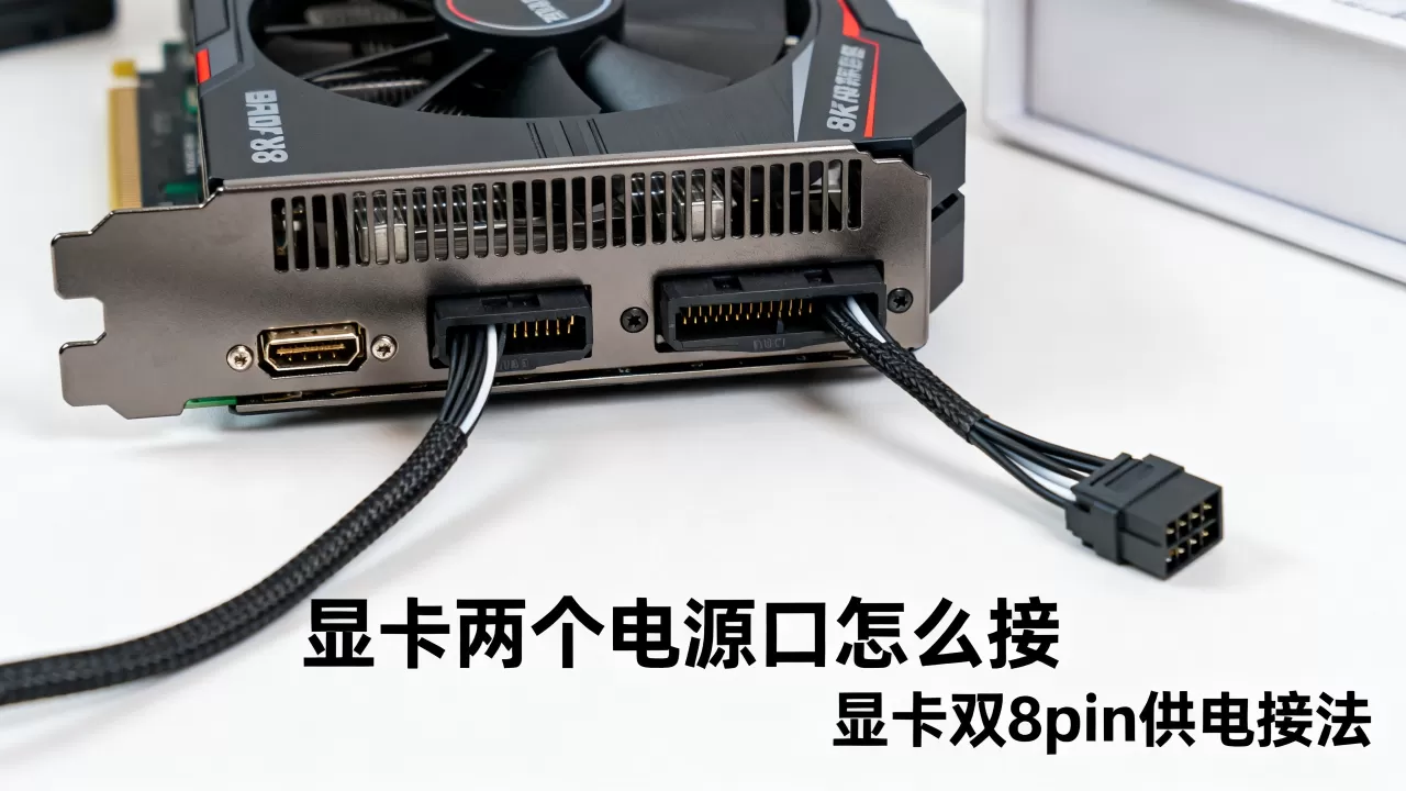 显卡两个电源口怎么接,显卡双8pin供电接法 显卡两个电源口怎么接,显卡双8pin供电接法