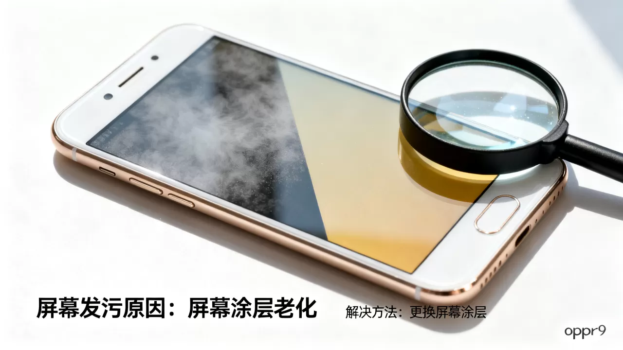 oppor9为什么屏幕发污，oppor9屏幕发黄怎么解决