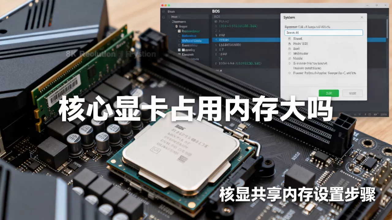 核心显卡占用内存大吗,核显共享内存怎么设置 核心显卡占用内存大吗,核显共享内存怎么设置