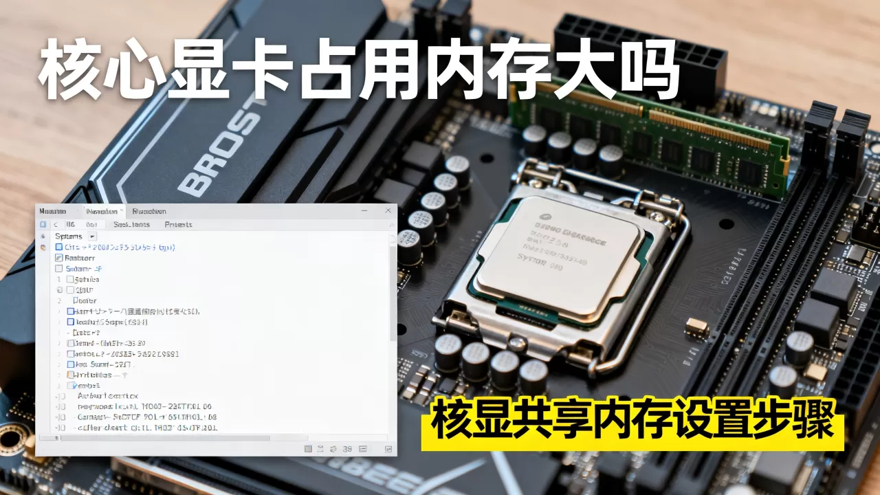 核心显卡占用内存大吗,核显共享内存怎么设置 核心显卡占用内存大吗,核显共享内存怎么设置