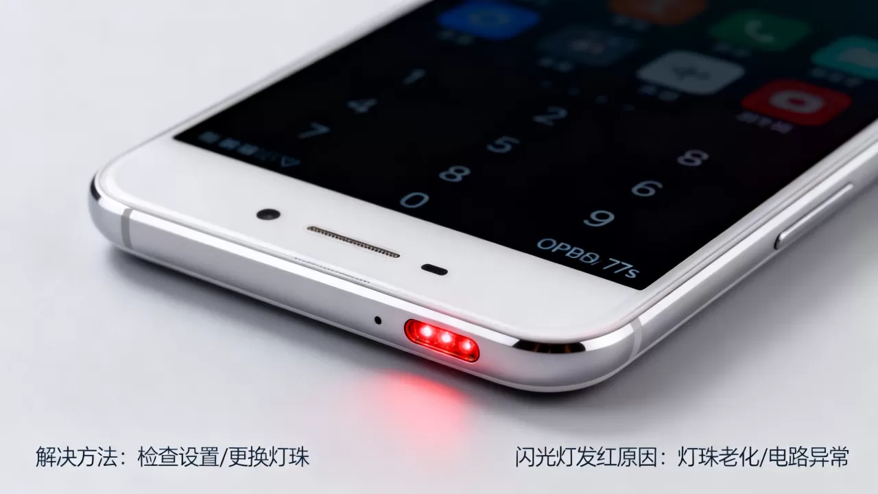 为什么oppo r7s闪光灯发红，oppo r7s闪光灯发红怎么办