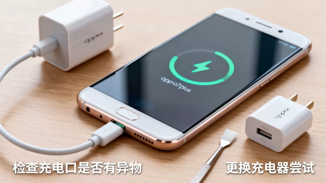 oppor7plus充电没反应怎么办,手机充电充不进 oppor7plus充电没反应怎么办,手机充电充不进