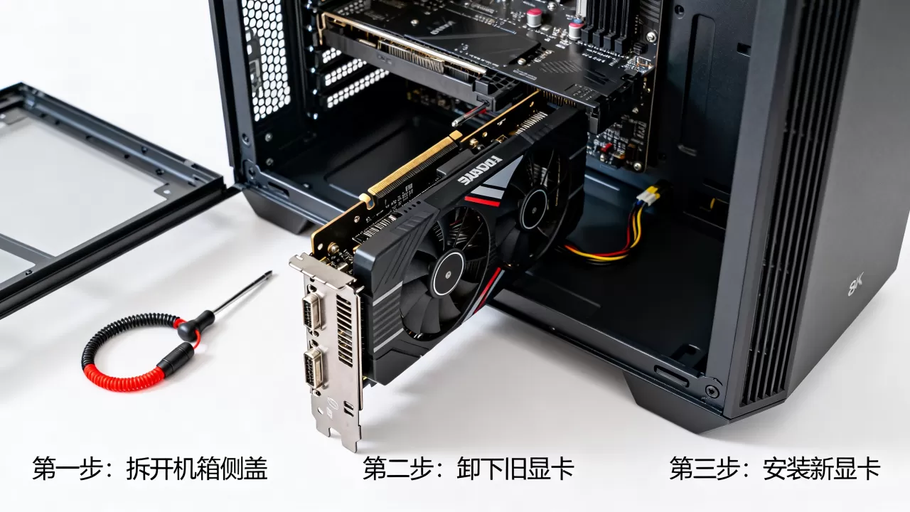 怎么给台式机换显卡,台式机更换显卡详细教程 怎么给台式机换显卡,台式机更换显卡详细教程