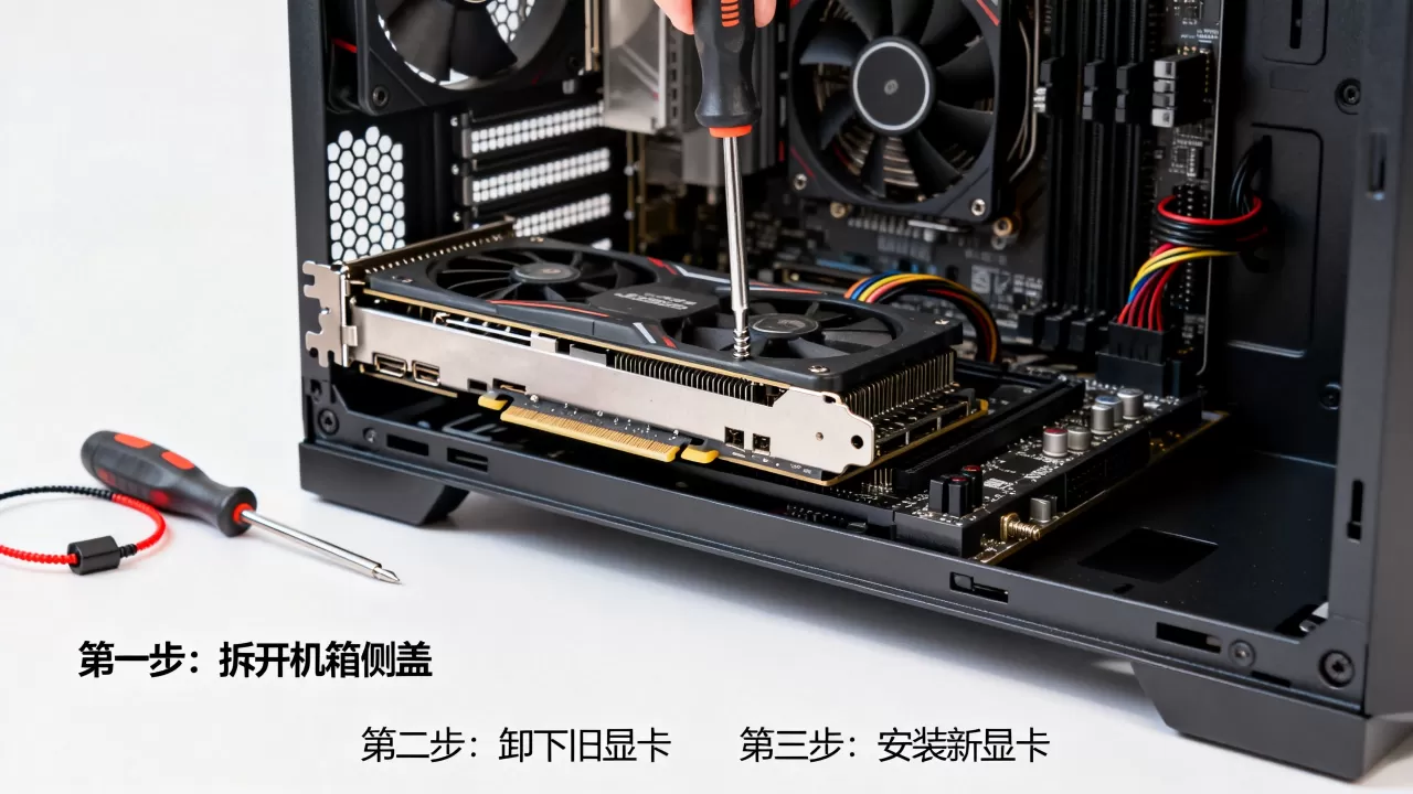 怎么给台式机换显卡,台式机更换显卡详细教程 怎么给台式机换显卡,台式机更换显卡详细教程