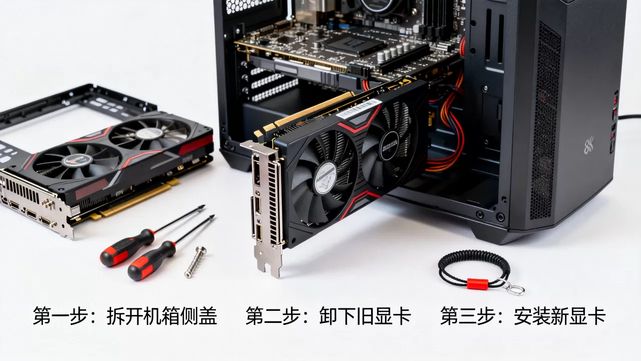 怎么给台式机换显卡,台式机更换显卡详细教程 怎么给台式机换显卡,台式机更换显卡详细教程