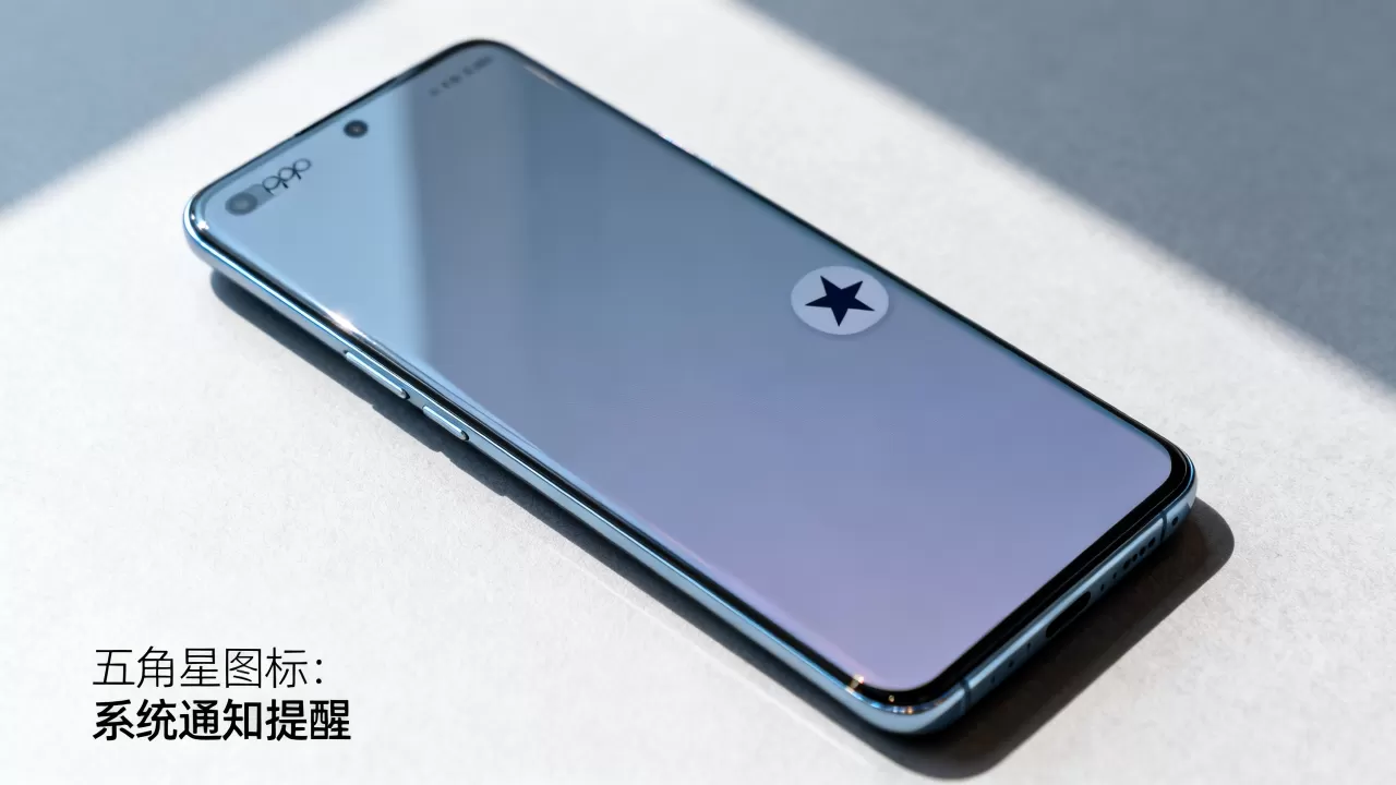 oppo五角星什么,oppo手机屏幕上的五角星图标是什么意思 oppo五角星什么,oppo手机屏幕上的五角星图标是什么意思