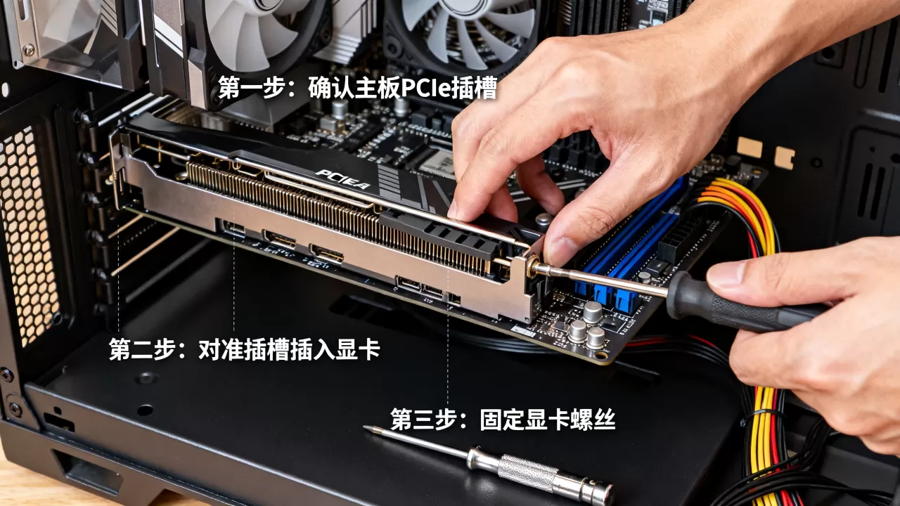 组装机怎么装显卡，电脑组装机安装显卡教程
