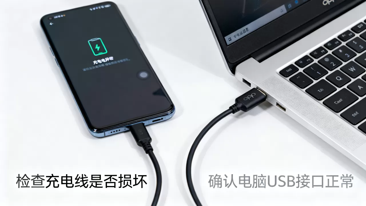 OPPO为什么充不上电脑，手机无法连接电脑充电
