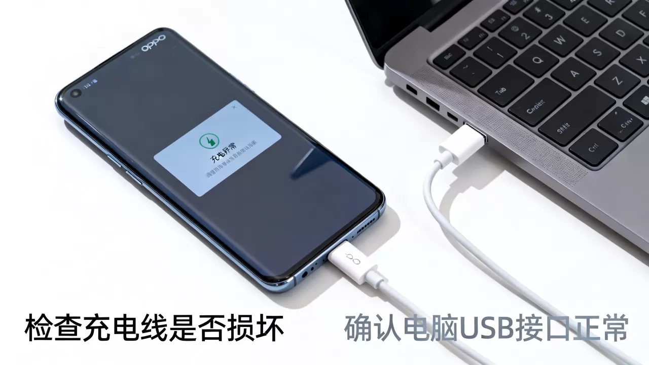 OPPO为什么充不上电脑，手机无法连接电脑充电