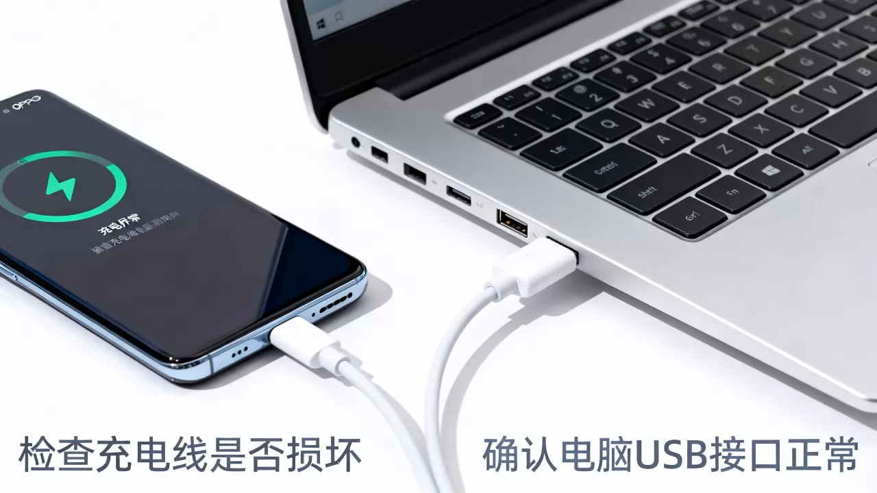 OPPO为什么充不上电脑，手机无法连接电脑充电
