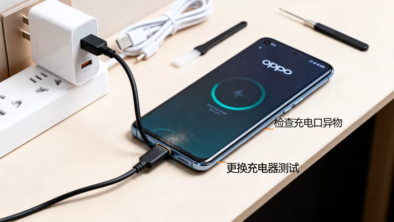 OPPO为什么充不上电?手机充电没反应怎么办 OPPO为什么充不上电?手机充电没反应怎么办