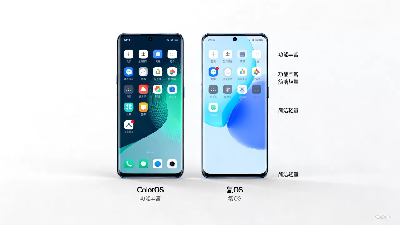 OPPO两个系统都有什么，ColorOS和氢OS有什么区别
